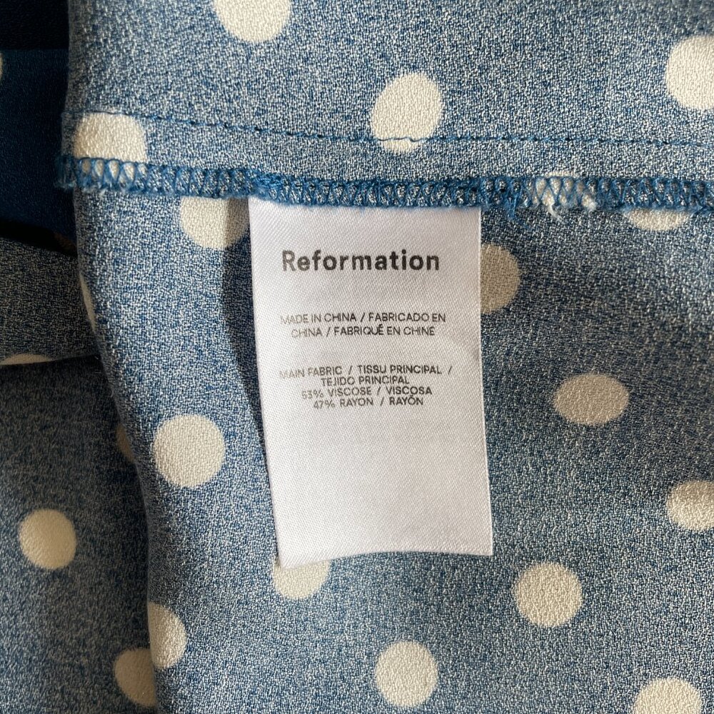 SOLD DO NOT BUY - Reformation Midi Zoe Skirt | "Lazuli" | Size 4 - Picture 6 of 7